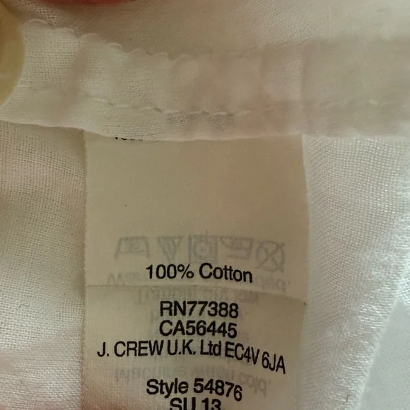 J. Crew White Button-Down Shirt - Picture 6 of 6